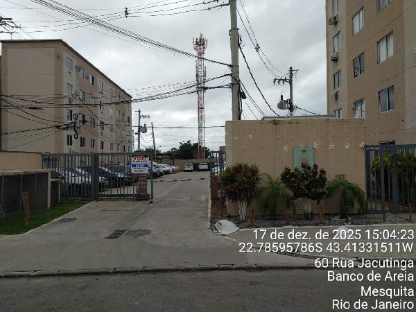Vende-se em Mesquita-RJ  apto, 40.54 de área total, 40.54 de área privativa,  2_qto(s), a.serv, WC, 1_sala(s), cozinha, 1_vaga(s) de garagem.