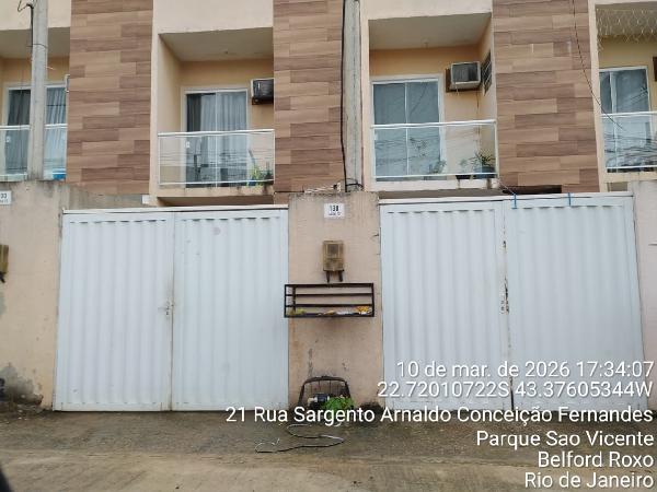 Vende-se em Belford Roxo-RJ  Casa, 72.80 de área total, 72.80 de área privativa, 88.91 de área do terreno,  2_qto(s), a.serv, WC, 1_sala(s), cozinha, 1_vaga(s) de garagem.