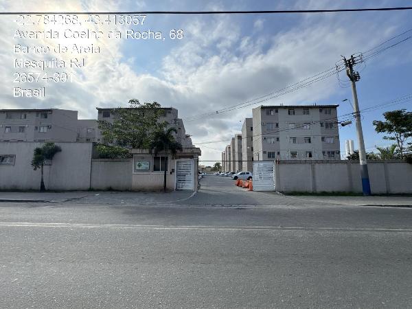 Vende-se em Mesquita-RJ  apto, 42.90 de área total, 42.90 de área privativa,  2_qto(s), a.serv, WC, 1_sala(s), cozinha.