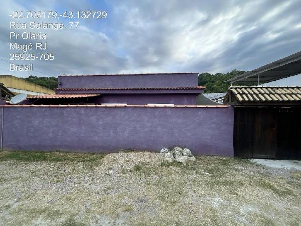 Vende-se em Mage-RJ  Casa, 62.20 de área total, 62.20 de área privativa, 143.75 de área do terreno,  2_qto(s), a.serv, WC, 1_sala(s), cozinha.