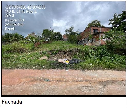Vende-se em Itaborai-RJ  Terreno, 360.00 de área do terreno.