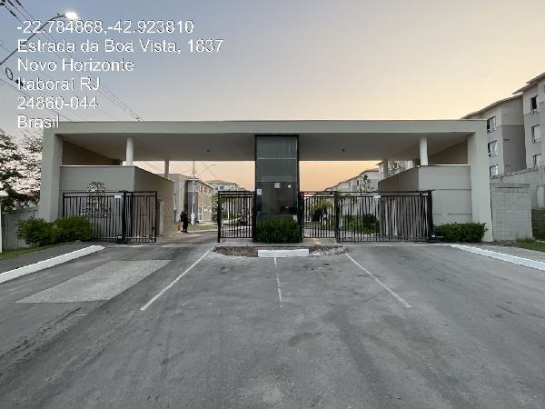 Vende-se em Itaborai-RJ  apto, 48.80 de área total, 48.80 de área privativa,  2_qto(s), WC, 1_sala(s), cozinha, 1_vaga(s) de garagem.