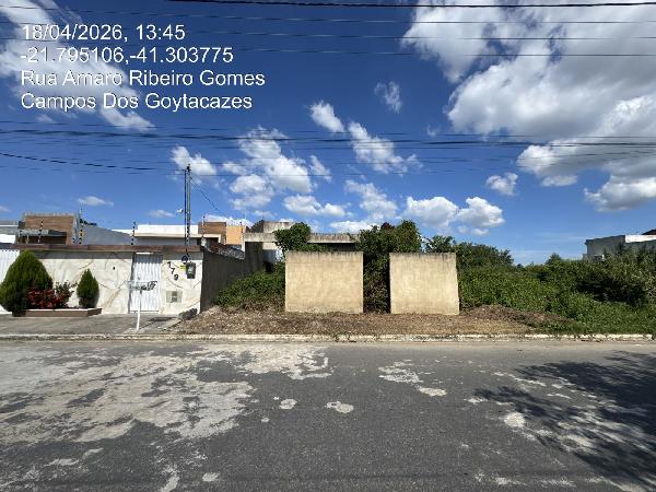 Vende-se em Campos Dos Goytacazes-RJ  Terreno, 189.00 de área do terreno.