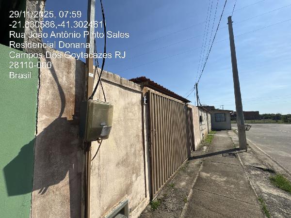 Vende-se em Campos Dos Goytacazes-RJ  Casa, 45.46 de área total, 45.46 de área privativa, 287.01 de área do terreno,  2_qto(s), a.serv, WC, 1_sala(s), cozinha, 1_vaga(s) de garagem.