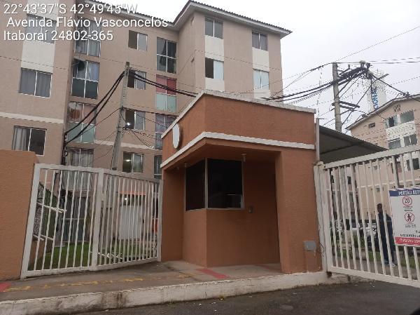 Vende-se em Itaborai-RJ  apto, 48.97 de área total, 43.95 de área privativa,  2_qto(s), WC, 1_sala(s), cozinha, 1_vaga(s) de garagem.
