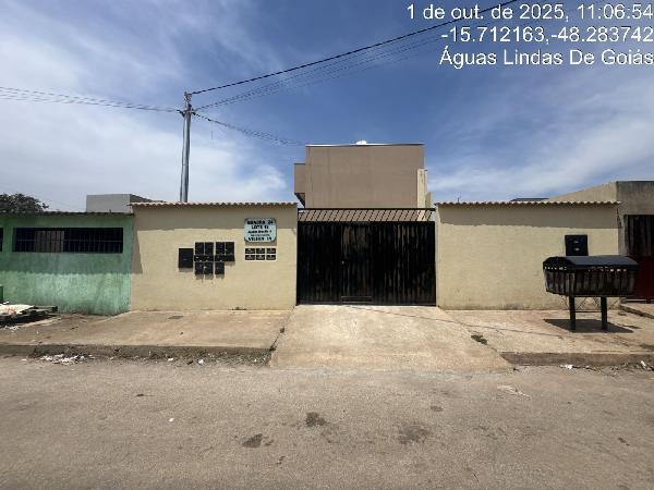 Vende-se em Aguas Lindas De Goias-GO  apto, 51.26 de área total, 51.26 de área privativa,  2_qto(s), a.serv, WC, 1_sala(s), cozinha.