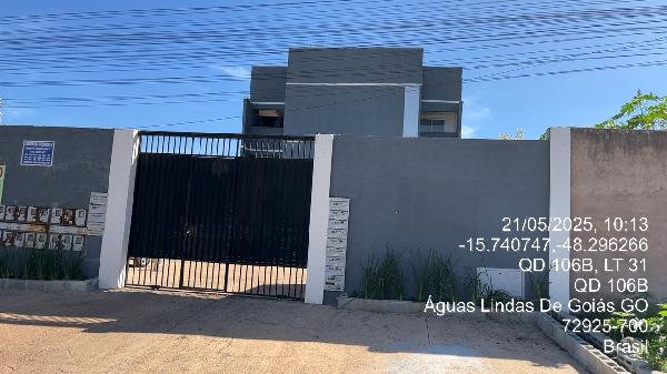 Vende-se em Aguas Lindas De Goias-GO  apto, 75.74 de área total, 51.06 de área privativa,  2_qto(s), a.serv, WC, 1_sala(s), cozinha.