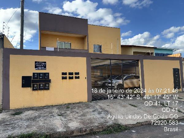 Vende-se em Aguas Lindas De Goias-GO  apto, 61.66 de área privativa,  2_qto(s), a.serv, WC, 1_sala(s), cozinha.
