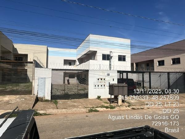 Vende-se em Aguas Lindas De Goias-GO  apto, 73.03 de área total, 60.53 de área privativa,  2_qto(s), a.serv, WC, 1_sala(s), cozinha, 1_vaga(s) de garagem.
