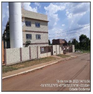 Vende-se em Cidade Ocidental-GO  apto, 143.43 de área total, 51.43 de área privativa,  2_qto(s), a.serv, WC, 1_sala(s), sacada, cozinha, 1_vaga(s) de garagem.