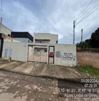 Vende-se em Aguas Lindas De Goias-GO  apto, 76.74 de área privativa,  2_qto(s), a.serv, WC, 1_sala(s), sacada, cozinha.