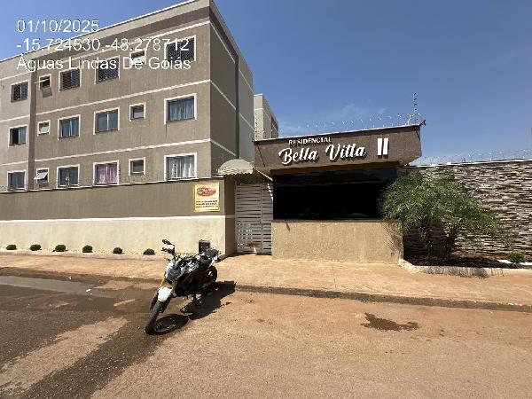 Vende-se em Aguas Lindas De Goias-GO  apto, 69.67 de área total, 45.00 de área privativa,  2_qto(s), a.serv, WC, 1_sala(s), cozinha, 1_vaga(s) de garagem.