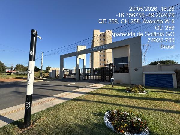 Vende-se em Aparecida De Goiania-GO  apto, 90.45 de área total, 59.47 de área privativa,  2_qto(s), a.serv, WC, 1_sala(s), cozinha, 1_vaga(s) de garagem.