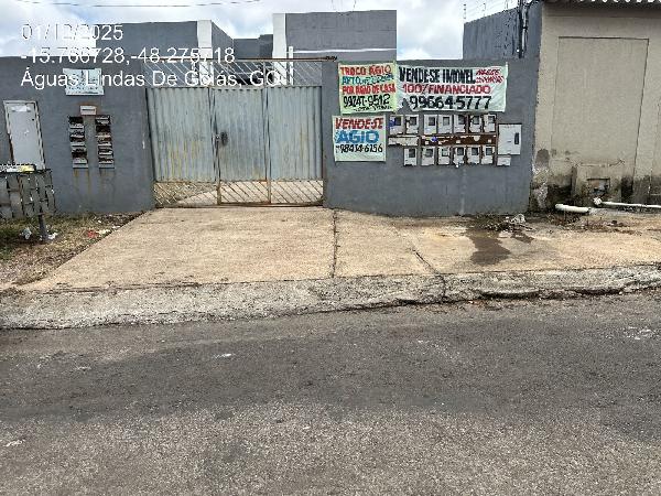 Vende-se em Aguas Lindas De Goias-GO  apto, 82.42 de área total, 48.47 de área privativa,  2_qto(s), a.serv, WC, 1_sala(s), cozinha.