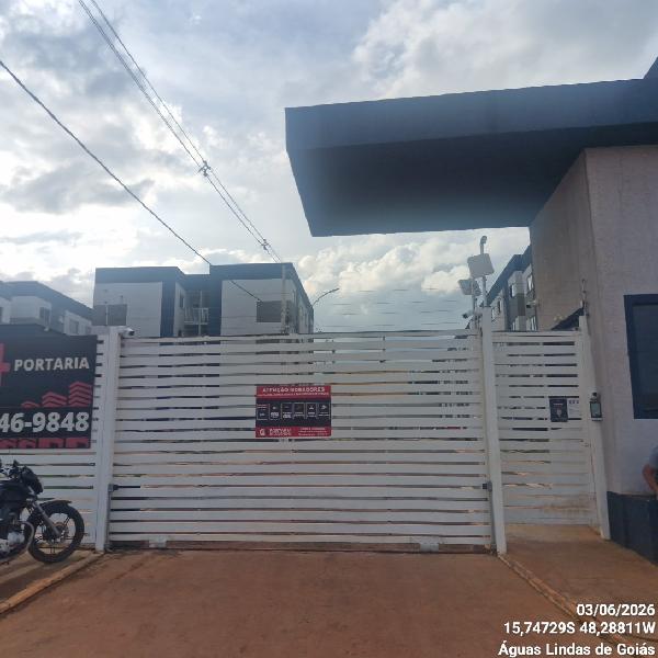 Vende-se em Aguas Lindas De Goias-GO  apto, 44.92 de área total, 44.92 de área privativa,  2_qto(s), a.serv, WC, 1_sala(s), cozinha, 1_vaga(s) de garagem.