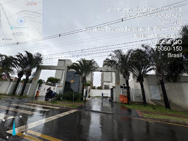 Vende-se em Anapolis-GO  apto, 53.45 de área total, 53.45 de área privativa,  2_qto(s), a.serv, WC, 1_sala(s), cozinha, 1_vaga(s) de garagem.
