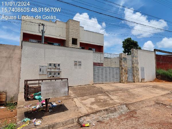 Vende-se em Aguas Lindas De Goias-GO  apto, 58.64 de área privativa,  2_qto(s), varanda, a.serv, WC, 1_sala(s), cozinha.