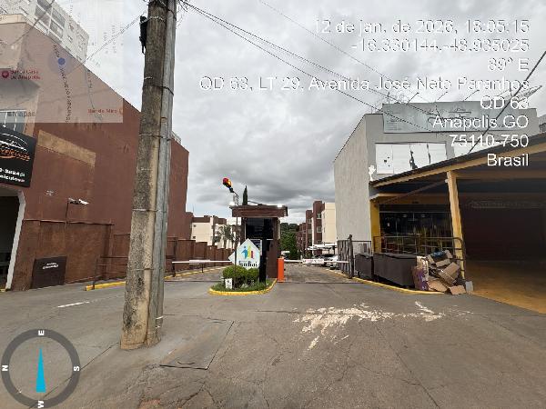 Vende-se em Anapolis-GO  apto, 72.38 de área total, 72.38 de área privativa,  2_qto(s), a.serv, WC, 1_sala(s), cozinha, 1_vaga(s) de garagem.