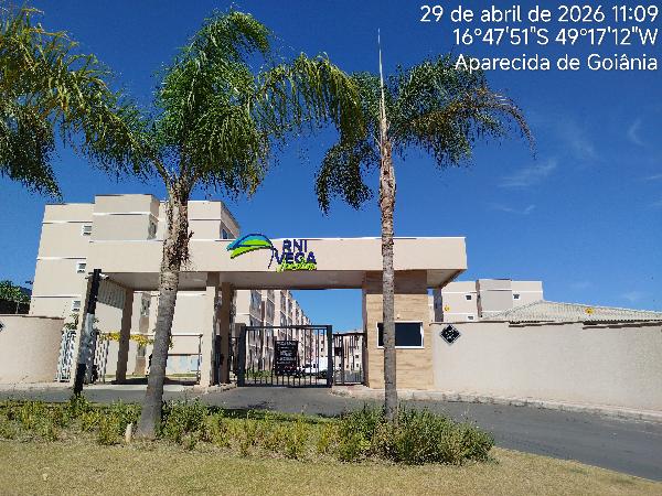 Vende-se em Aparecida De Goiania-GO  apto, 45.65 de área total, 45.65 de área privativa,  2_qto(s), a.serv, WC, 1_sala(s), cozinha, 1_vaga(s) de garagem.