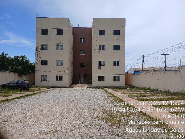Vende-se em Aguas Lindas De Goias-GO  apto, 63.98 de área privativa, 0.01 de área do terreno,  2_qto(s), a.serv, WC, 1_sala(s), cozinha.