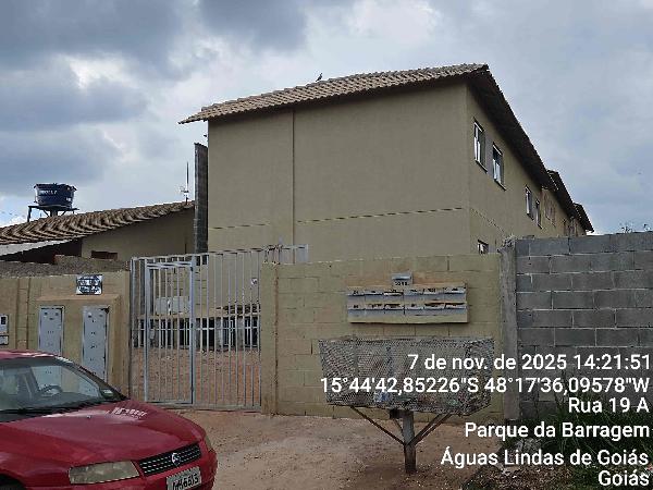 Vende-se em Aguas Lindas De Goias-GO  apto, 52.19 de área total, 49.50 de área privativa,  2_qto(s), a.serv, WC, 1_sala(s), cozinha.