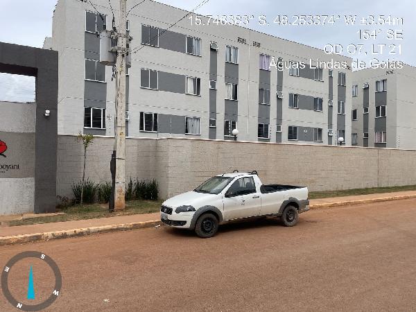 Vende-se em Aguas Lindas De Goias-GO  apto, 45.32 de área total, 59.59 de área privativa,  2_qto(s), WC, 1_sala(s), cozinha, 1_vaga(s) de garagem.