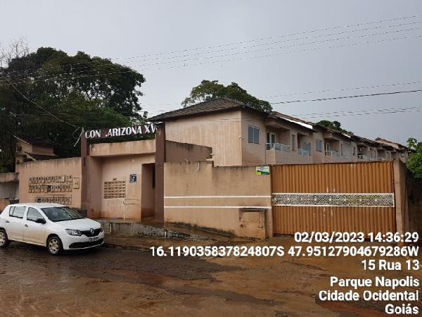 Vende-se em Cidade Ocidental-GO  apto, 48.65 de área privativa,  2_qto(s), a.serv, WC, 1_sala(s), sacada, cozinha, 1_vaga(s) de garagem.