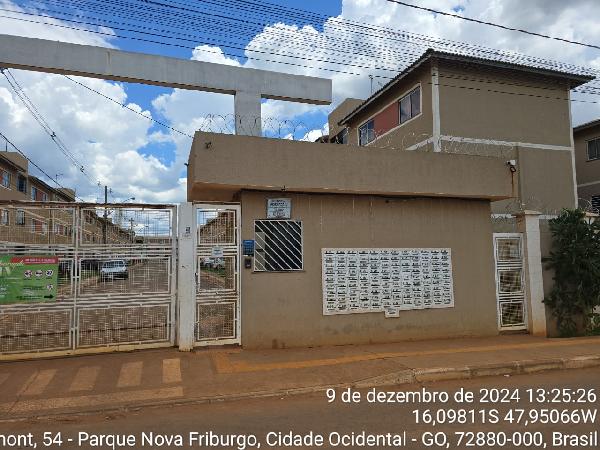 Vende-se em Cidade Ocidental-GO  apto, 44.77 de área total, 44.77 de área privativa,  2_qto(s), a.serv, WC, 1_sala(s), cozinha, 1_vaga(s) de garagem.