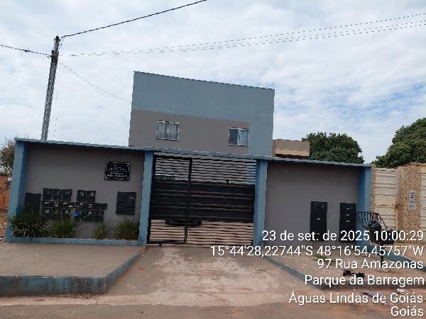 Vende-se em Aguas Lindas De Goias-GO  apto, 70.59 de área total, 49.60 de área privativa,  2_qto(s), a.serv, WC, 1_sala(s), cozinha.