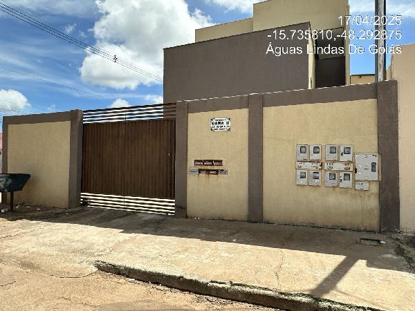 Vende-se em Aguas Lindas De Goias-GO  apto, 78.51 de área total, 51.87 de área privativa,  2_qto(s), a.serv, WC, 1_sala(s), cozinha.