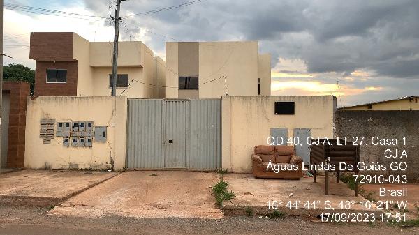 Vende-se em Aguas Lindas De Goias-GO  apto, 52.63 de área privativa,  2_qto(s), a.serv, WC, 1_sala(s), cozinha.