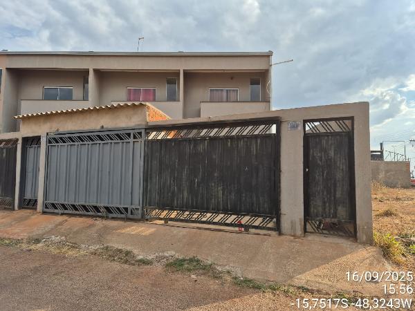 Vende-se em Aguas Lindas De Goias-GO  Casa, 69.71 de área total, 69.71 de área privativa, 76.64 de área do terreno,  2_qto(s), varanda, a.serv, WC, 1_sala(s), 1 lavabo(s), cozinha.
