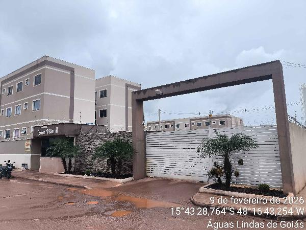 Vende-se em Aguas Lindas De Goias-GO  apto, 57.98 de área total, 49.05 de área privativa,  2_qto(s), a.serv, WC, 1_sala(s), cozinha, 1_vaga(s) de garagem.