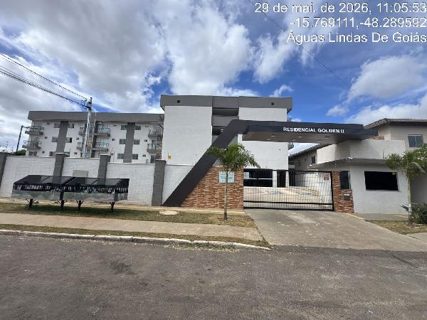 Vende-se em Aguas Lindas De Goias-GO  apto, 44.66 de área total, 44.66 de área privativa,  2_qto(s), varanda, a.serv, WC, 1_sala(s), cozinha, 1_vaga(s) de garagem.
