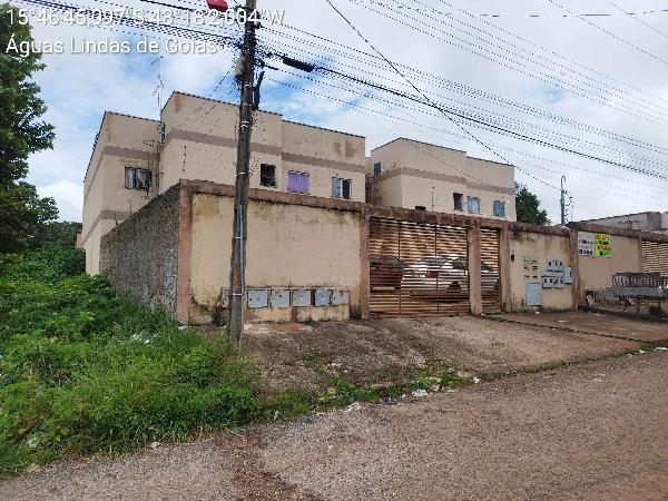 Vende-se em Aguas Lindas De Goias-GO  apto, 62.81 de área total, 55.10 de área privativa,  2_qto(s), a.serv, WC, 1_sala(s), cozinha, 1_vaga(s) de garagem.