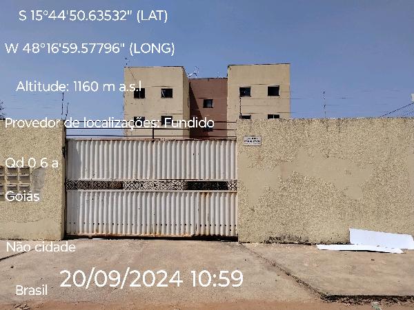 Vende-se em Aguas Lindas De Goias-GO  apto, 51.48 de área privativa,  2_qto(s), a.serv, WC, 1_sala(s), cozinha, 1_vaga(s) de garagem.