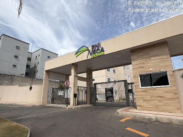 Vende-se em Aparecida De Goiania-GO  apto, 94.69 de área total, 45.65 de área privativa,  2_qto(s), a.serv, WC, 1_sala(s), cozinha, 1_vaga(s) de garagem.