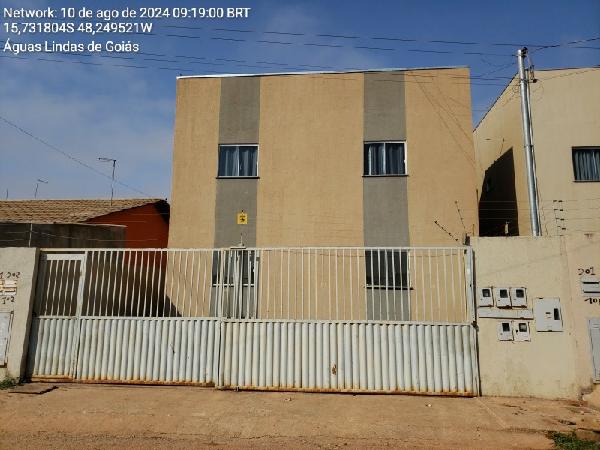 Vende-se em Aguas Lindas De Goias-GO  apto, 55.22 de área privativa,  2_qto(s), a.serv, WC, 1_sala(s), cozinha.