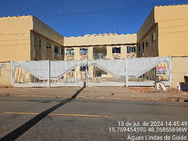 Vende-se em Aguas Lindas De Goias-GO  apto, 39.94 de área privativa,  1_qto(s), a.serv, WC, cozinha.