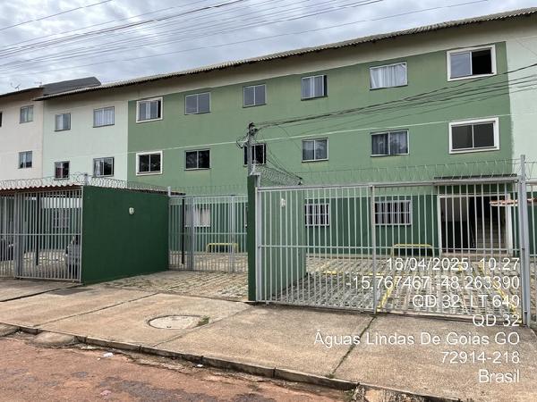 Vende-se em Aguas Lindas De Goias-GO  apto, 92.28 de área total, 55.32 de área privativa,  2_qto(s), a.serv, WC, 1_sala(s), cozinha.