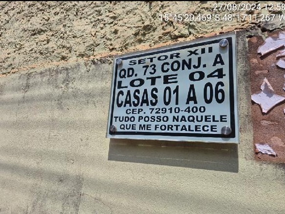 Vende-se em Aguas Lindas De Goias-GO  Casa, 150.00 de área privativa, 228.57 de área do terreno.