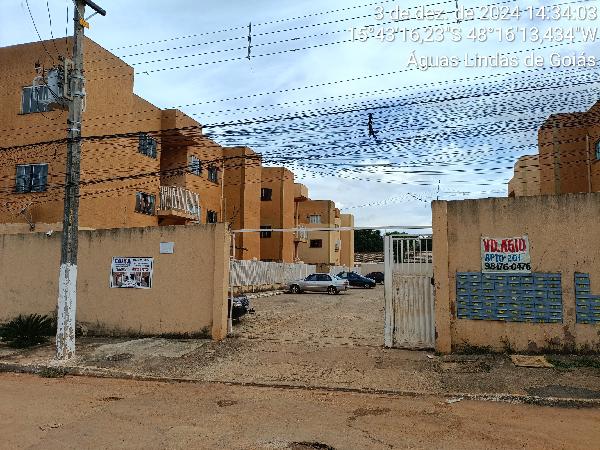 Vende-se em Aguas Lindas De Goias-GO  apto, 50.56 de área privativa,  2_qto(s), a.serv, WC, 1_sala(s), cozinha, 1_vaga(s) de garagem.