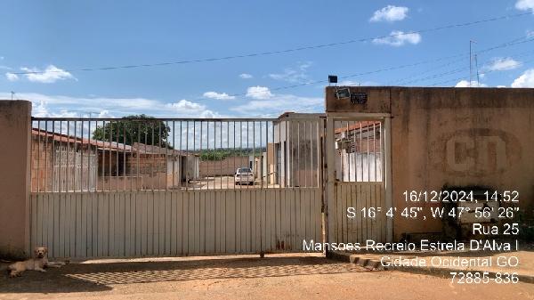Vende-se em Cidade Ocidental-GO  Casa, 50.40 de área privativa, 103.12 de área do terreno,  2_qto(s), a.serv, WC, 1_sala(s), cozinha, 1_vaga(s) de garagem.