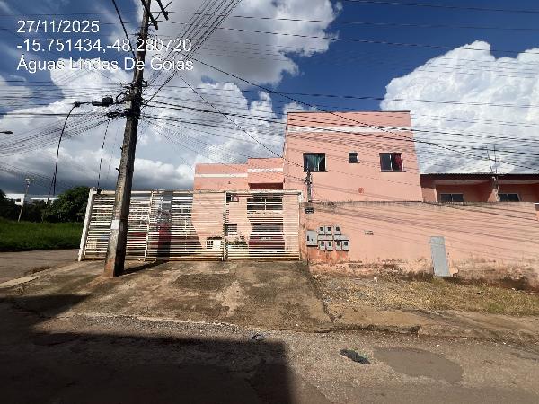 Vende-se em Aguas Lindas De Goias-GO  apto, 59.92 de área total, 51.25 de área privativa,  2_qto(s), a.serv, WC, 1_sala(s), cozinha.