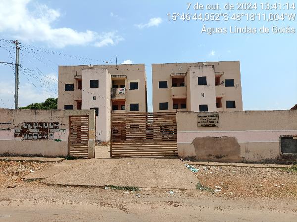 Vende-se em Aguas Lindas De Goias-GO  apto, 52.97 de área privativa,  2_qto(s), a.serv, WC, 1_sala(s), cozinha, 1_vaga(s) de garagem.