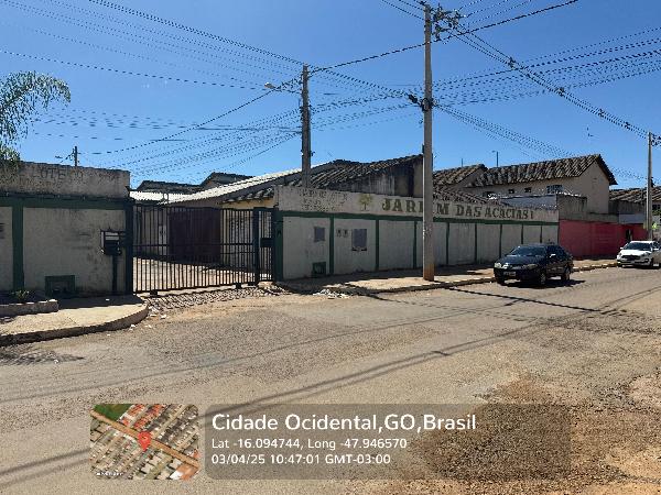 Vende-se em Cidade Ocidental-GO  Casa, 77.49 de área total, 58.14 de área privativa, 161.25 de área do terreno,  2_qto(s), a.serv, WC, 1_sala(s), cozinha.