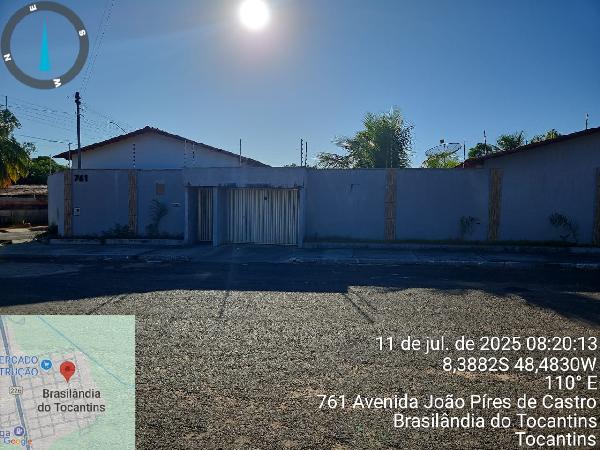 Vende-se em Brasilandia Do Tocantins-TO  Casa, 360.19 de área total, 360.19 de área privativa, 691.50 de área do terreno,  5_qto(s), a.serv, WC, 2_sala(s), cozinha, Terraco, 2_vaga(s) de garag