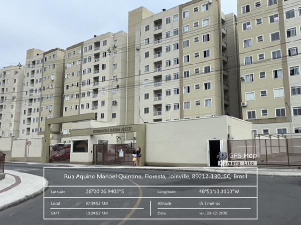 Vende-se em Joinville-SC  apto, 54.47 de área total, 44.31 de área privativa,  2_qto(s), WC, 1_sala(s), cozinha, 1_vaga(s) de garagem.