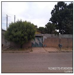 Vende-se em Luziania-GO  Casa, 50.43 de área privativa, 319.00 de área do terreno,  2_qto(s), a.serv, WC, 1_sala(s), cozinha.