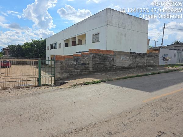 Vende-se em Cidade Ocidental-GO  apto, 58.03 de área total, 58.03 de área privativa,  2_qto(s), a.serv, WC, 1_sala(s), cozinha, 1_vaga(s) de garagem.